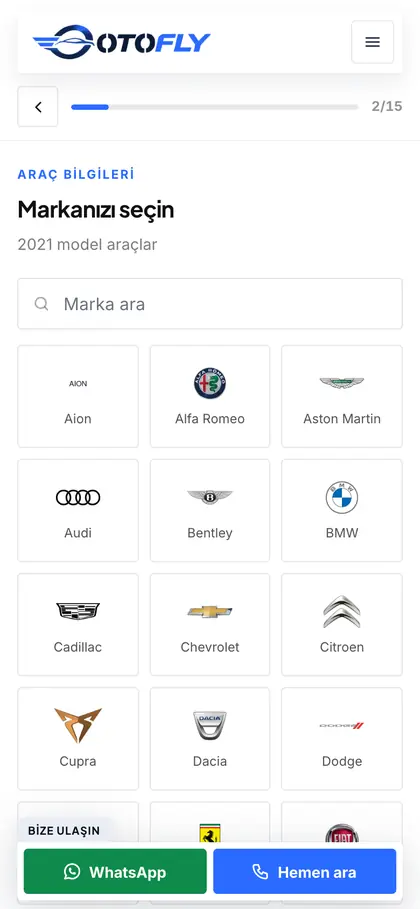 otofly.com.tr değerleme adımı: Marka